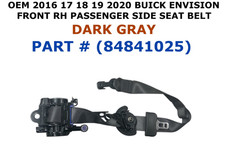 2016 2017 2018 2019 2020 Buick Envision Front Right Side Seat Belt Dark Gray 2016 2017 2018 2019 2020 Buick Envision Front Right Side Seat Belt Dark Gray