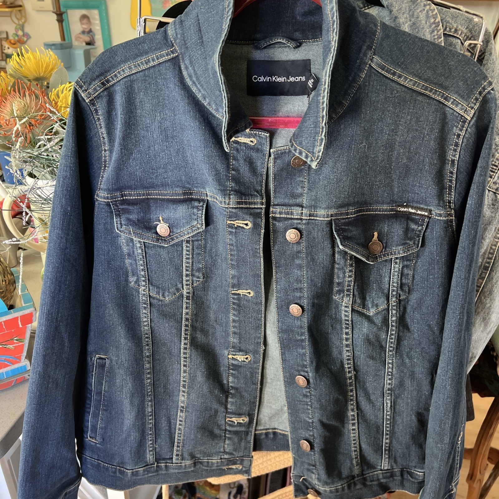 Calvin Klein Denim / Jean Jacket - NWT Womens Size 2X Blue -