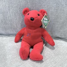 Salvino's Bamm Beano's Sammy Sosa 21 Red Bear 1998 Chicago Cubs Plush NWT VTG