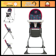 Foldable Baby High Chair, Lightweight Compact Design, Easy to Store, Floral Prin