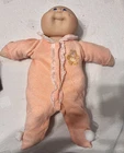 Vintage 1982 Coleco Cabbage Patch Bald Blue Eye Signature Original Outfit Diaper