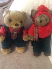 Two Christmas Stuffed Bears
