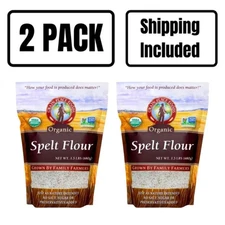 Organic Spelt Flour | Pack of 2 | 1.5 lb | Non-GMO | Shipping Included | Grain P