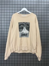 AllSaints Olivia Demi Sweatshirt Womens L Beige Graphic Pullover Crewneck