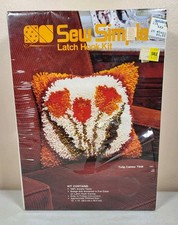 Sew Simple Latch Hook Kit Tulip Cameo T558 12" X 12" Ideal For Beginners