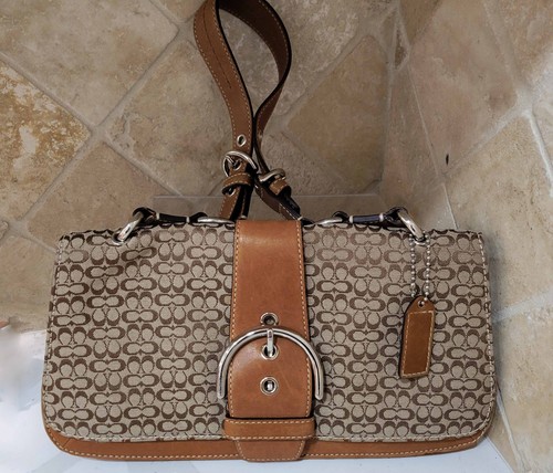 COACH Soho Mini Jacquard Buckle Shoulder Bag  7075
