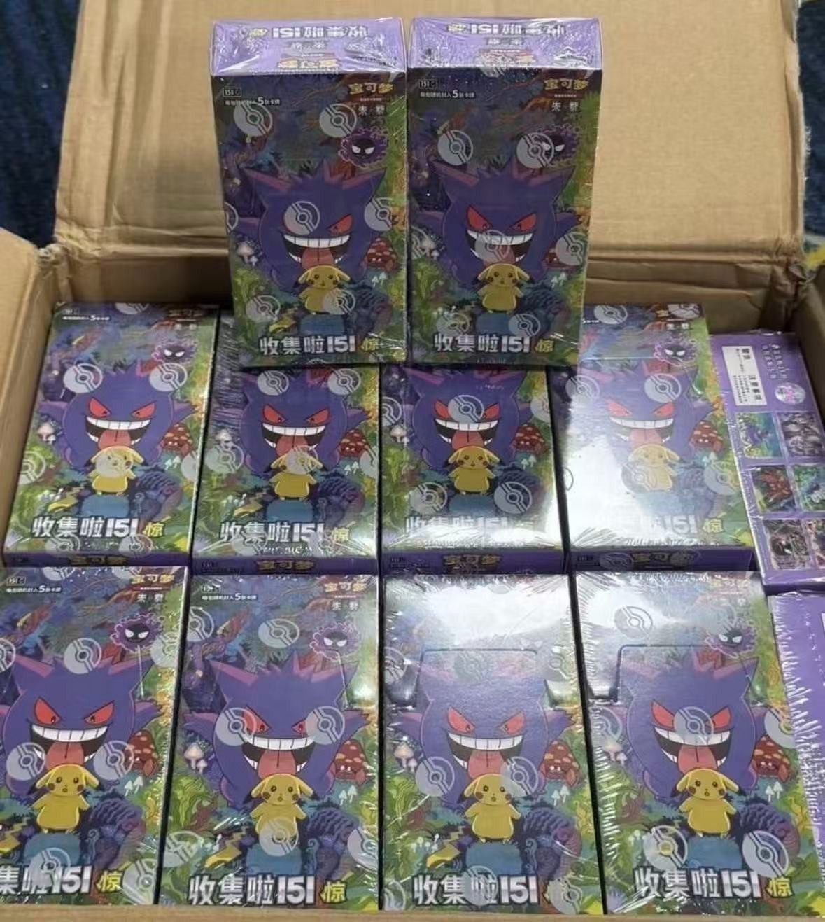Pokemon TCG Game S-Chinese Collection Card 151C 3.0 Surprise Slim Booster Box US