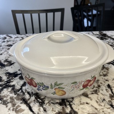 Corelle Coordinates Chutney 2.5 Qt Stoneware Round Casserole Dish with Lid