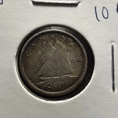 1940 canadian dime