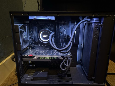 #ad Custom PC With Liquid Cooling 980TI I7 6700 16GB Ram 500gb SSD 2TB HDD $375.00