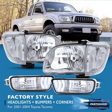 For 01-04 Toyota Tacoma Chrome Housing Headli...