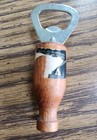Vintage VAT 69 Beer Bottle Opener Wood Handle Beer - Label Partially Removed  — photo 1