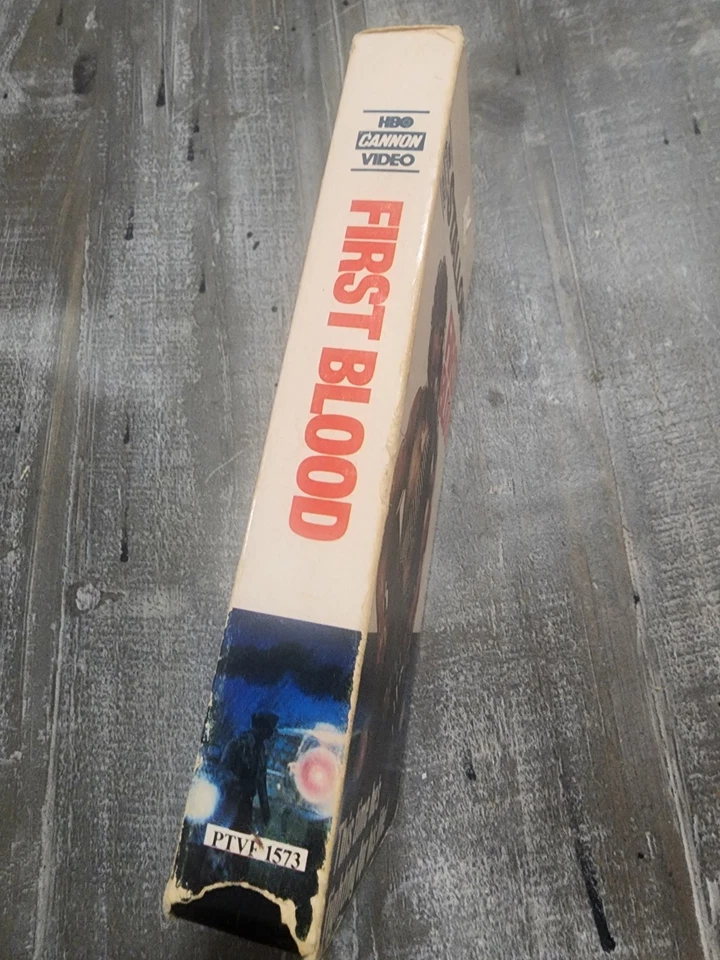 FIRST BLOOD (1982 VHS) RAMBO Sylvester Stallone, Brian Dennehy HBO CANNON VIDEO - Image 3 of 4