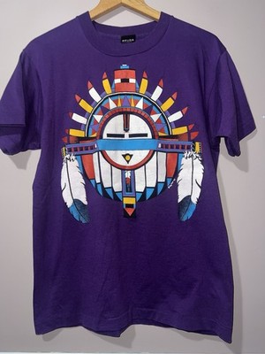 VINTAGE 1992 AZTEC SUN FACE SHIRT screen stars