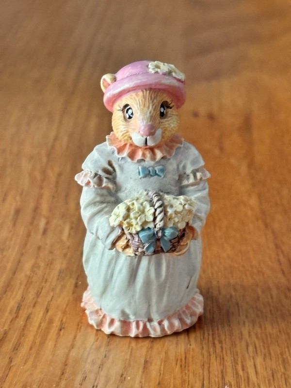 JC 92 Small Resin Anthropomorphic Mouse. Marked.