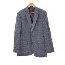 Lauren Ralph Laure Blazer Sport Coat Men Size 42 L Plaid Blue