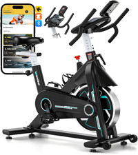 WENOKER Heimtrainer Fahrrad Mit App, Leises H...