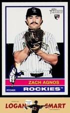 Zach Agnos 2025 Topps Heritage #541 RC Colorado Rockies