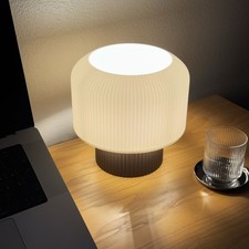 Modern Mushroom Table Lamp   3D Printed Ambient Light, Eco-Friendly Decor