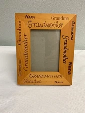 WOOD FRAME Grandmother Grandma Nana 4.5" X 3 PHOTO GIFT MEMORIES PARTY