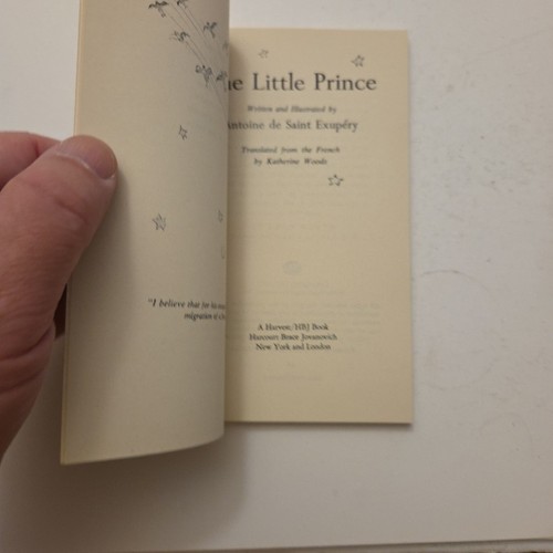 The Little Prince Antoine De Saint Exupery Paperback 1971 Vintage ~ EX $1.95 - Foto 8 di 16