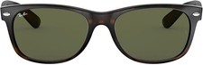 Ray-Ban RB2132 902 58 New Wayfarer Tortoise G-15 Green Classic NEW w/ Tags