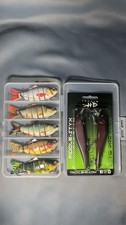 Tackle HD Fiddle-Styx Swimbait, Multi-Jointed Fish Shape, 7 Pack, Plastic Lot
