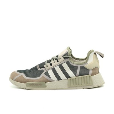 adidas Herren NMD_R1 Schuh Grau Beige Weiß Textil Wildleder NMD Sneaker EU 46 