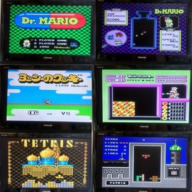Nintendo Famicom HVC-001 16 Games Mario Rockman Dragon Quest RF Switch Japan