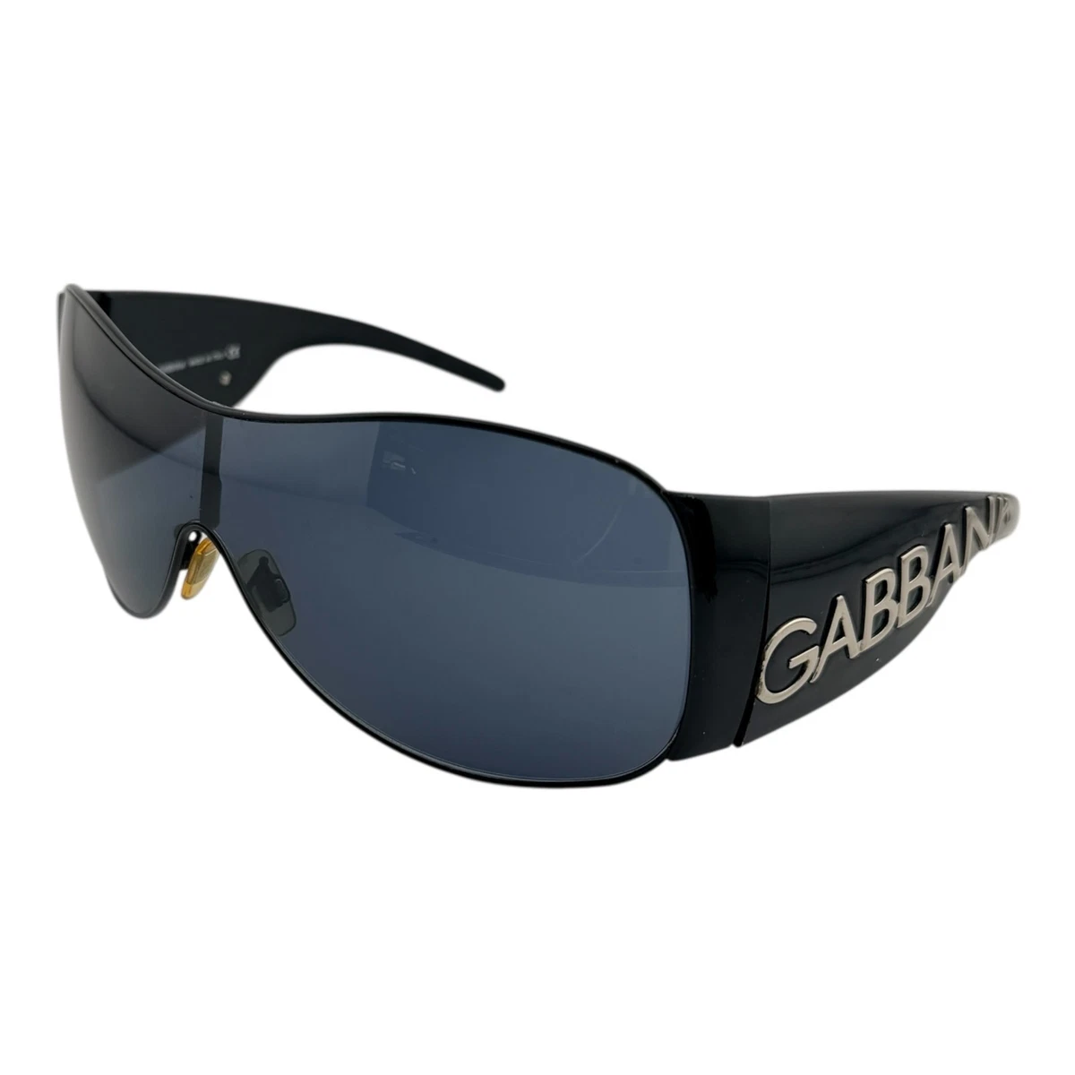 DOLCE & GABBANA #MCA215 Black Shield Sunglasses Amazon.com: Dolce & Gabbana Women main image 2