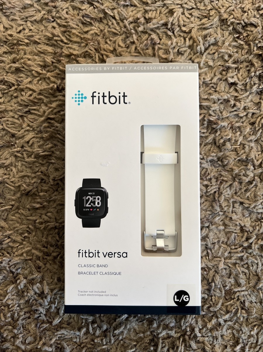 Fitbit Versa Classic BAND ONLY White Large Brand New