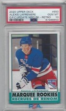 ALEXIS LAFRENIERE 2020-21 UD O-PEE-CHEE UPDATE MARQUEE RETRO RC 650 PSA 10 POP 4