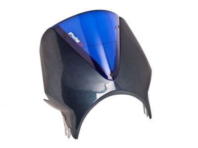 Puig Carbon Look Fairing With Blue Vision Screen Honda CB500 1993-2004