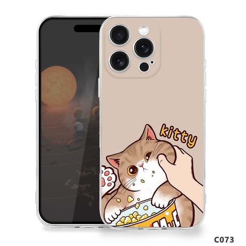 Cats Pattern Soft Custom TPU Case Phone Cover For iPhone 16 15 14 13 12 Pro Max - Picture 11 of 95