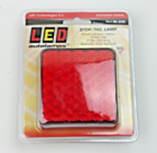 LED Autolamps 81R Square Stop/Tail LEDLamp 12V 9~16V Trailer Van Truck