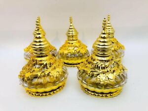 Set of Small Gold Decorative Plastic Moroccan Tagine Mini Decorated Favor Dish