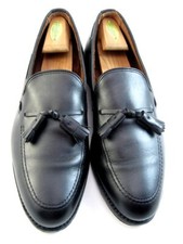 Allen Edmonds "GRAYSON" Men's Leather Tassel Loafers 11 D Black USA 490N 