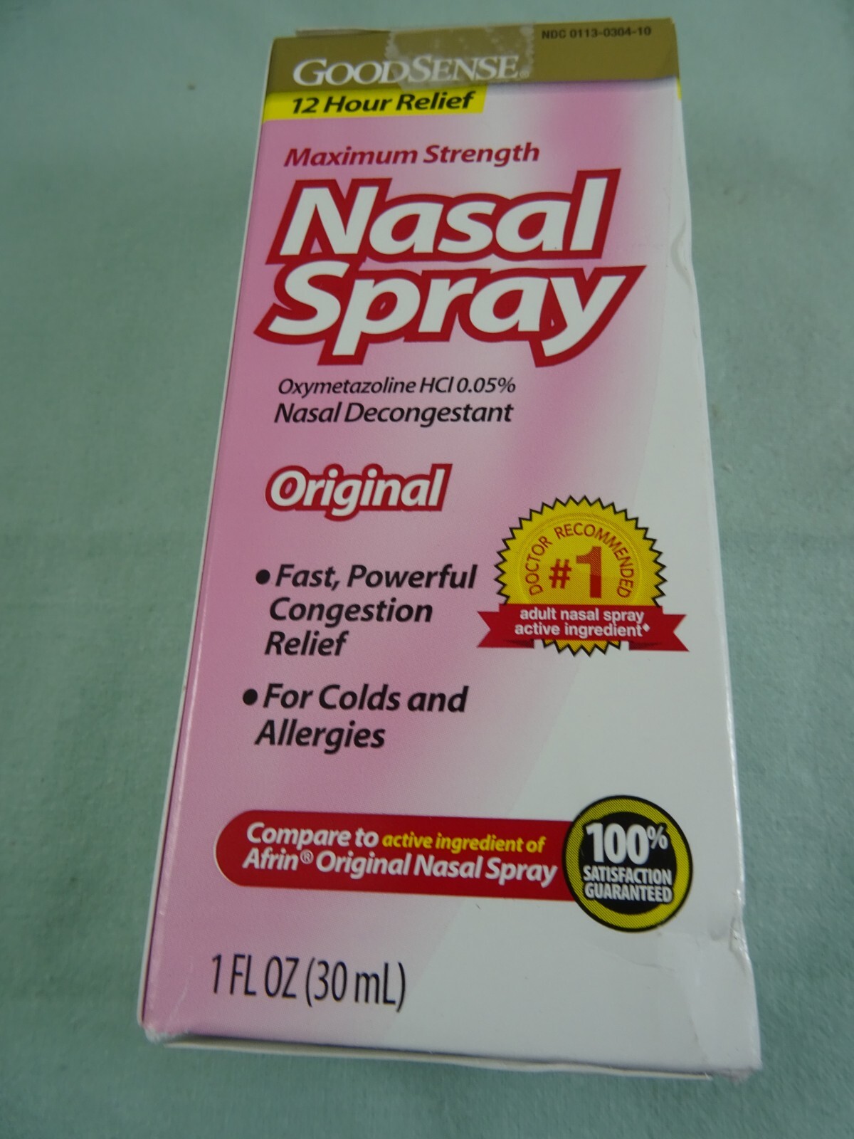 Goodsense Maximum Strength Nasal Spray Original For Colds & Allergy 1fl