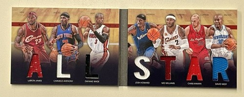 AG 2011-12 Panini Preferred All Star 7 Jersey LeBron James Anthony Wade 25/199 - Picture 1 of 2