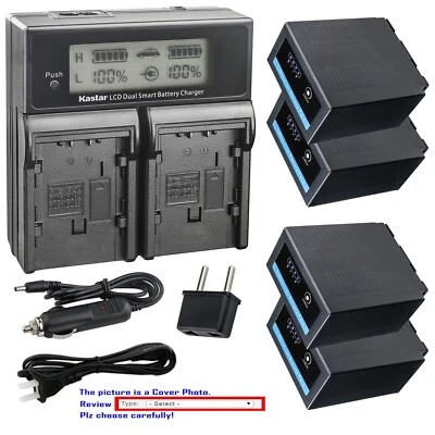 Kastar CGR-D54 Pro Battery CH04 Fast Charger for Panasonic AG-HPX170 AG-HPX171