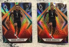 2020 Panini Phoenix Fire Burst Damon Arnette 2 card Lot RC Rookie FREE Ship