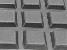 13mm Square Laptop Computer Rubber Feet  3M Adhesive Back  3mm T 40 Feet/Sheet