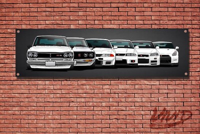 Nissan GTR Evolutions Garage / Workshop Banner / Poster R35 R34 R33