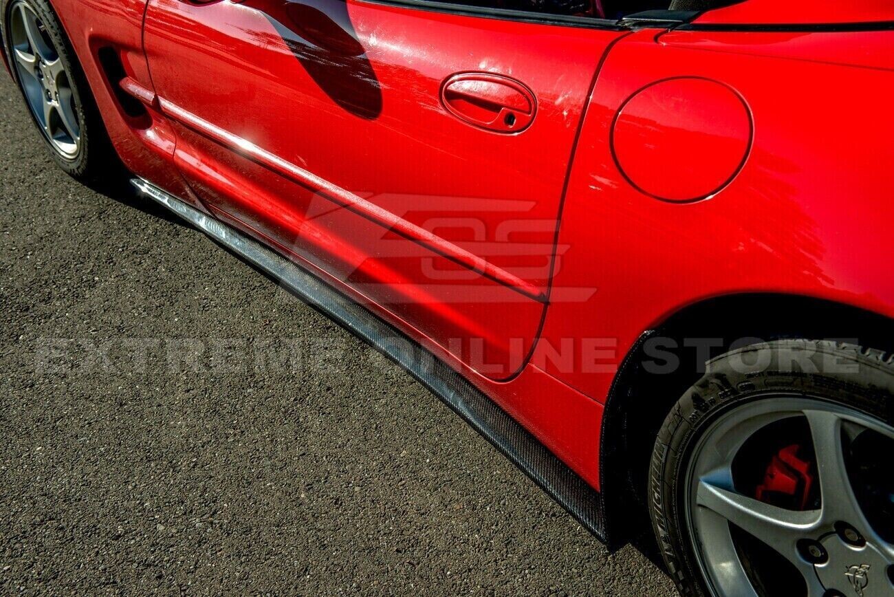 Pair Side Skirts Rocker Panel For 97-04 Corvette C5 ZR1 Style Real ...