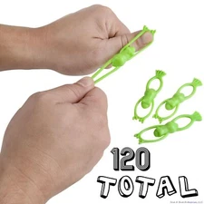 (120) 3.5" STRETCHY FLYING FROG SLINGSHOT - Party Filler Favor Toys  (10 dz)