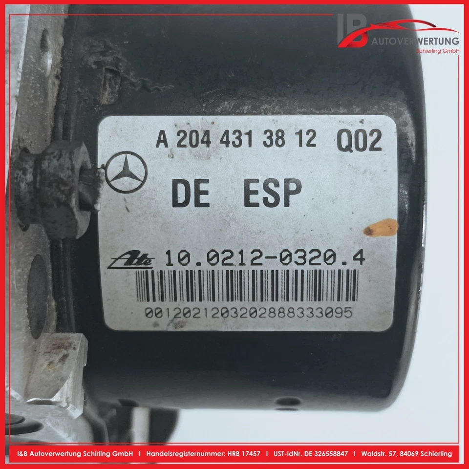 MERCEDES BENZ C KLASSE T-MODEL S204 C220 CDI Steuergerät ABS ESP A2045455232 ATE - Imagem 4 de 4