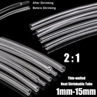 Ø1mm-15mm Ultra-thin 2:1 Heatshrink Tube Clear Heat Shrink Tubing Wire Sleeving
