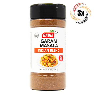 3x Shakers Badia Garam Masala Indian Blend Seasoning | 4.25oz | Kosher MSG Free