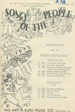 1964 SONGS OF THE PEOPLE #1248 Song of the Christmas Mummers 1964