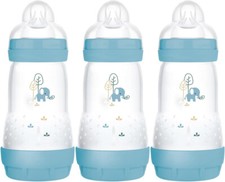MAM Easy Start Self Sterilising Anti-Colic Baby Bottle Pack of 3 (3 x 260 ml)